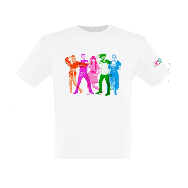 STEPS COWBOY RAINBOW WHITE T-SHIRT